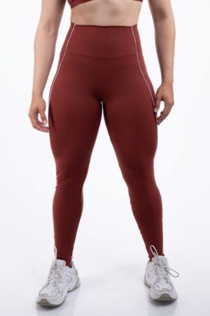 Legging con ribete y control de abdomen