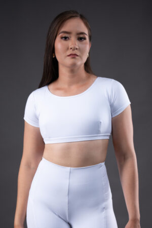 Top de mangas cortas con espalda atlética