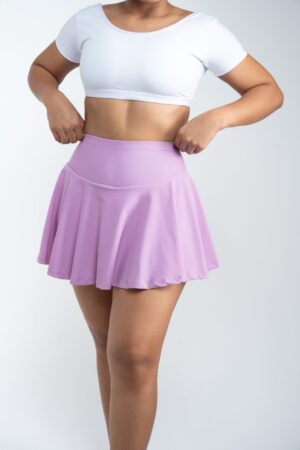 falda short efecto disco