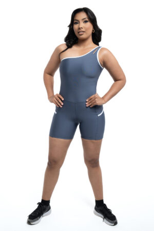 Bodysuit asimétrico con bolsillos